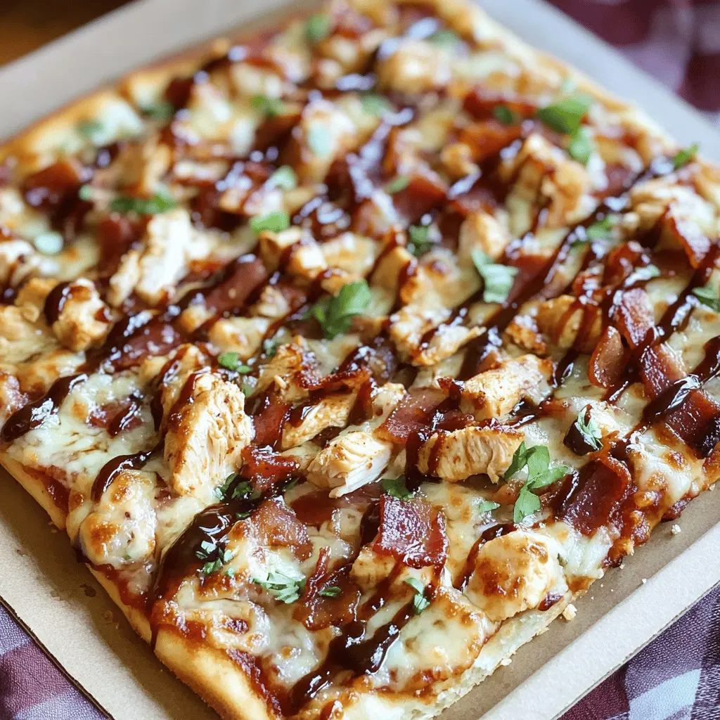 Get ready to savor a mouthwatering BBQ Chicken Bacon Pizza that’s perfect for any occasion! This delicious pie combines tender chicken, crispy bacon, and tangy barbecue sauce on a crispy crust. It's simple to make and a guaranteed crowd-pleaser! Save this recipe for your next game night or family dinner. You won’t want to miss it!