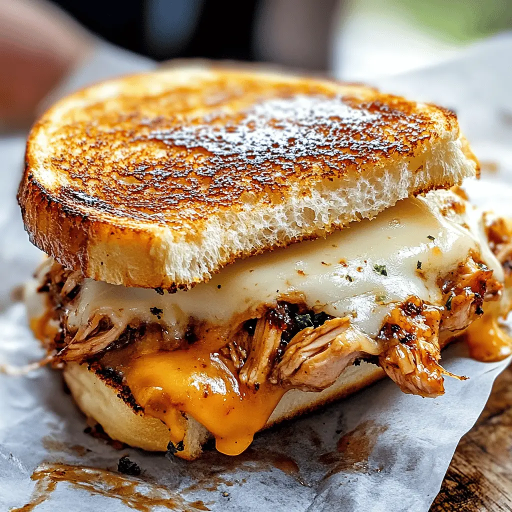 Ready for a tasty twist on your grilled cheese? This BBQ Chicken Grilled Cheese combines smoky barbecue chicken with gooey melted cheese, creating a sandwich that’s perfect for lunch or dinner. Fast and easy, it’s a flavorful favorite that everyone will love. Save this recipe for your next meal and impress your family and friends!