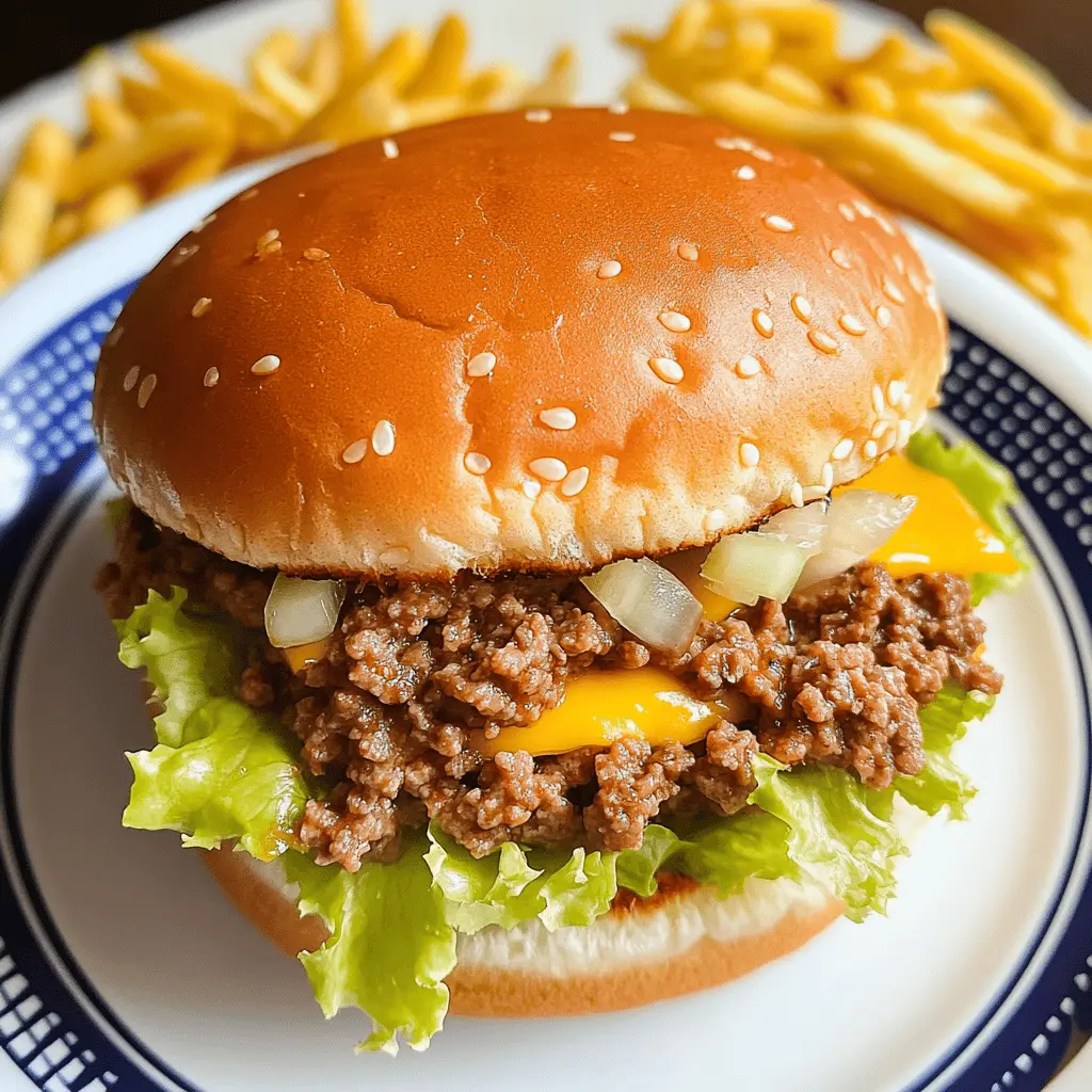 Get ready for a fun twist on classic comfort food with these Big Mac Sloppy Joes! Packed with all the iconic flavors of your favorite burger, including seasoned beef, tangy sauce, and melted cheese, this dish will be a hit at your next family dinner or game night. Save this recipe for an easy meal that makes everyone smile!