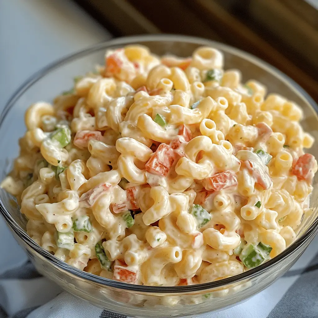 Brighten up your next barbecue with Guy Fieri’s famous Macaroni Salad! This creamy dish features tender pasta, fresh veggies, and a zesty dressing that's perfect for summer gatherings. With its balance of flavors and crunch, it’s a guaranteed hit! Save this recipe so you're ready for your next outdoor feast or picnic!