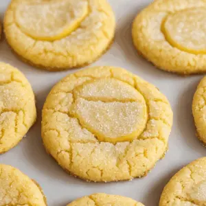 Brighten your day with these delightful Lemon Sugar Cookies! Bursting with zesty lemon flavor and a sprinkle of sugar, they’re perfect for any occasion. Soft and chewy, these cookies are an ideal treat to share with friends or to enjoy on your own. Save this recipe for your next baking day and bring a little sunshine to your kitchen!