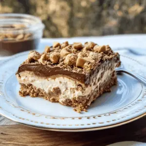 Looking for a quick dessert that's a hit? This No Bake Peanut Butter Chocolate Lasagna combines creamy peanut butter, rich chocolate, and layers of whipped goodness! Perfect for parties or a special treat at home. Save this recipe to impress your friends and family with a delightful, no-fuss dessert!