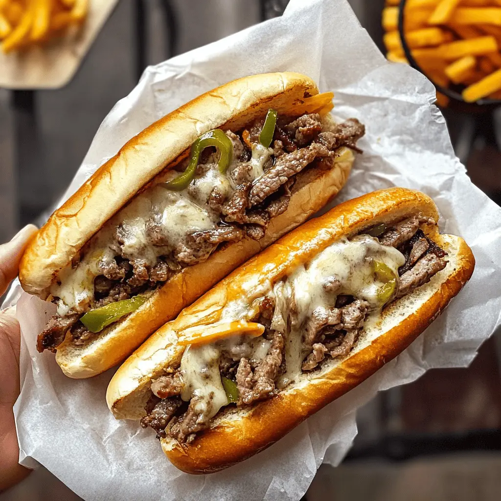 Get ready for a taste of Philadelphia with this easy Philly Cheesesteak recipe! Packed with tender steak, sautéed bell peppers, and melted cheese, it’s a classic comfort food that's perfect for lunch or dinner. Don't forget to save this pin for your next game day or family gathering! Enjoy every bite of this deliciously cheesy sandwich!