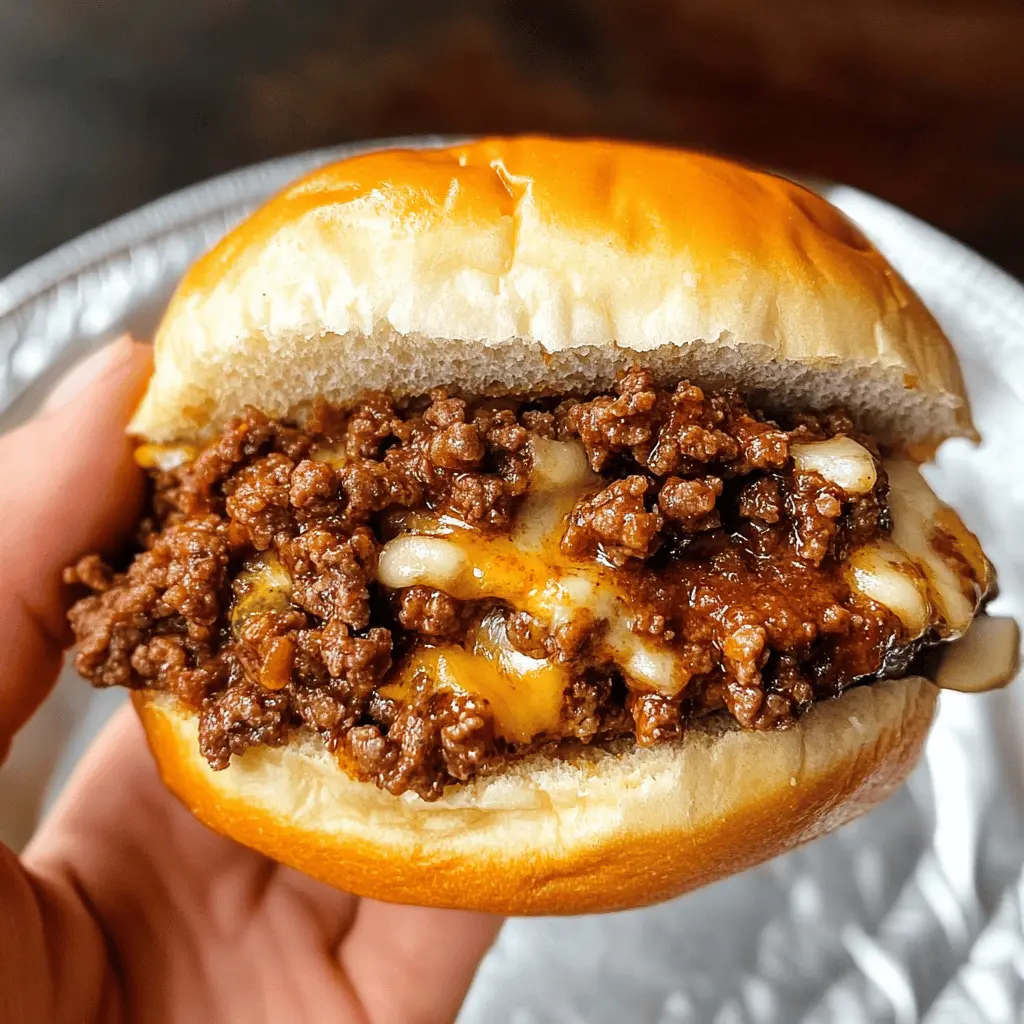 Get ready for a twist on a classic! These Philly Cheesesteak Sloppy Joes combine tender beef, gooey cheese, and flavorful peppers, all piled high on a soft bun. Perfect for game nights, casual gatherings, or a fun dinner with the family. Save this quick and easy recipe for your next meal and enjoy a delicious blend of flavors!