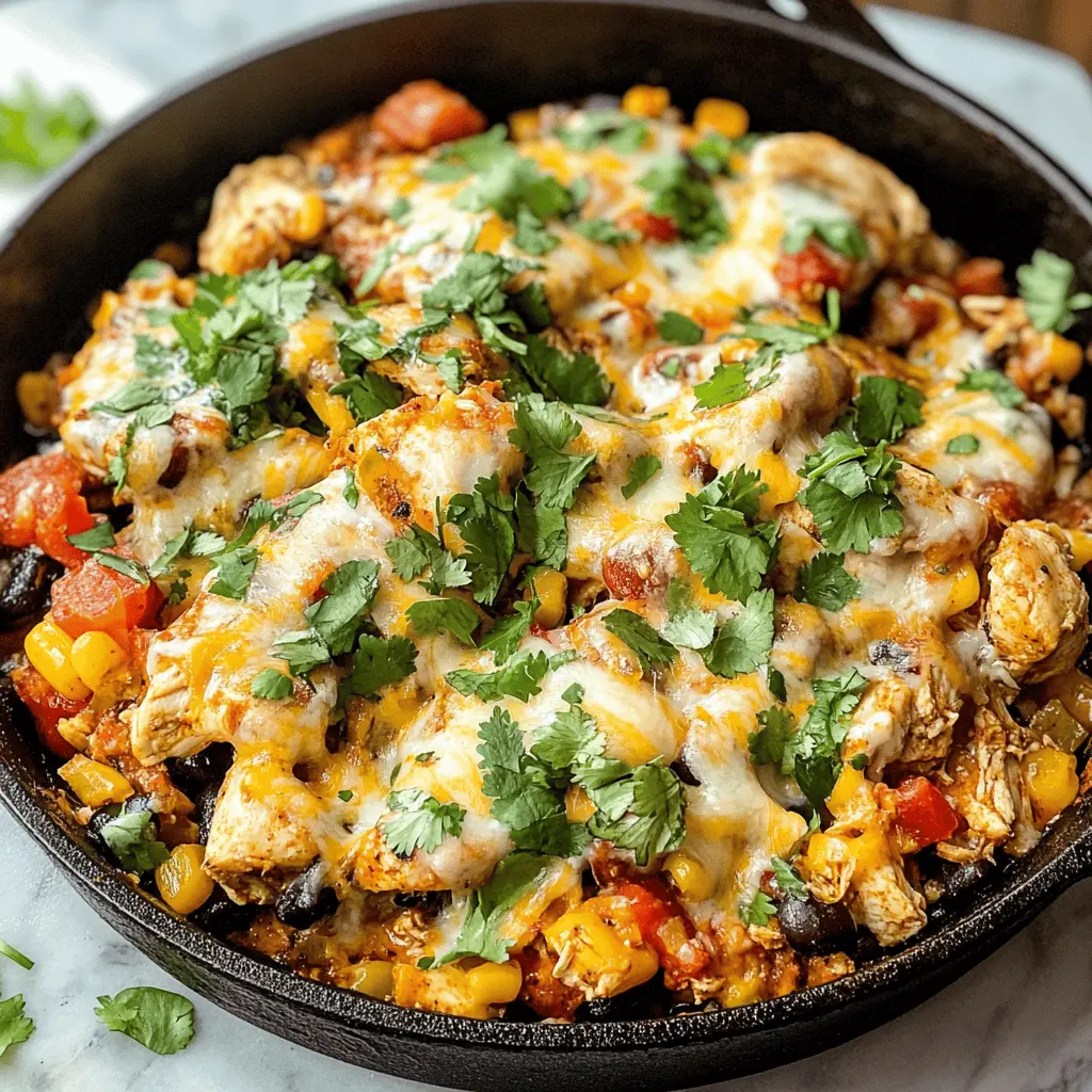 Transform your dinner with this quick and tasty Santa Fe Chicken Skillet! Packed with vibrant bell peppers, black beans, and succulent chicken, this one-pan meal is bursting with flavor. Perfect for busy weeknights or casual gatherings, it's easy to whip up and even easier to enjoy. Save this pin for a delicious dinner idea that will impress your family!