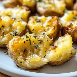 Crispy on the outside and fluffy on the inside, these smashed potatoes are a perfect side dish for any meal. Made with simple ingredients like garlic, olive oil, and fresh herbs, they bring a delightful crunch to your table. Don't forget to save this recipe for your next family dinner or potluck – they're sure to be a hit!
