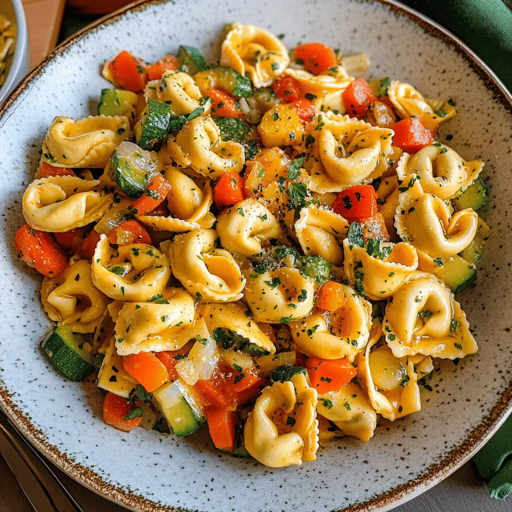 Brighten your dinner with this delicious Tortellini with Sautéed Vegetables! Packed with fresh veggies like bell peppers and spinach, this dish brings a burst of color and flavor to your table. Perfect for a quick weeknight meal or a cozy gathering. Save this recipe to enjoy healthy and satisfying pasta any night!