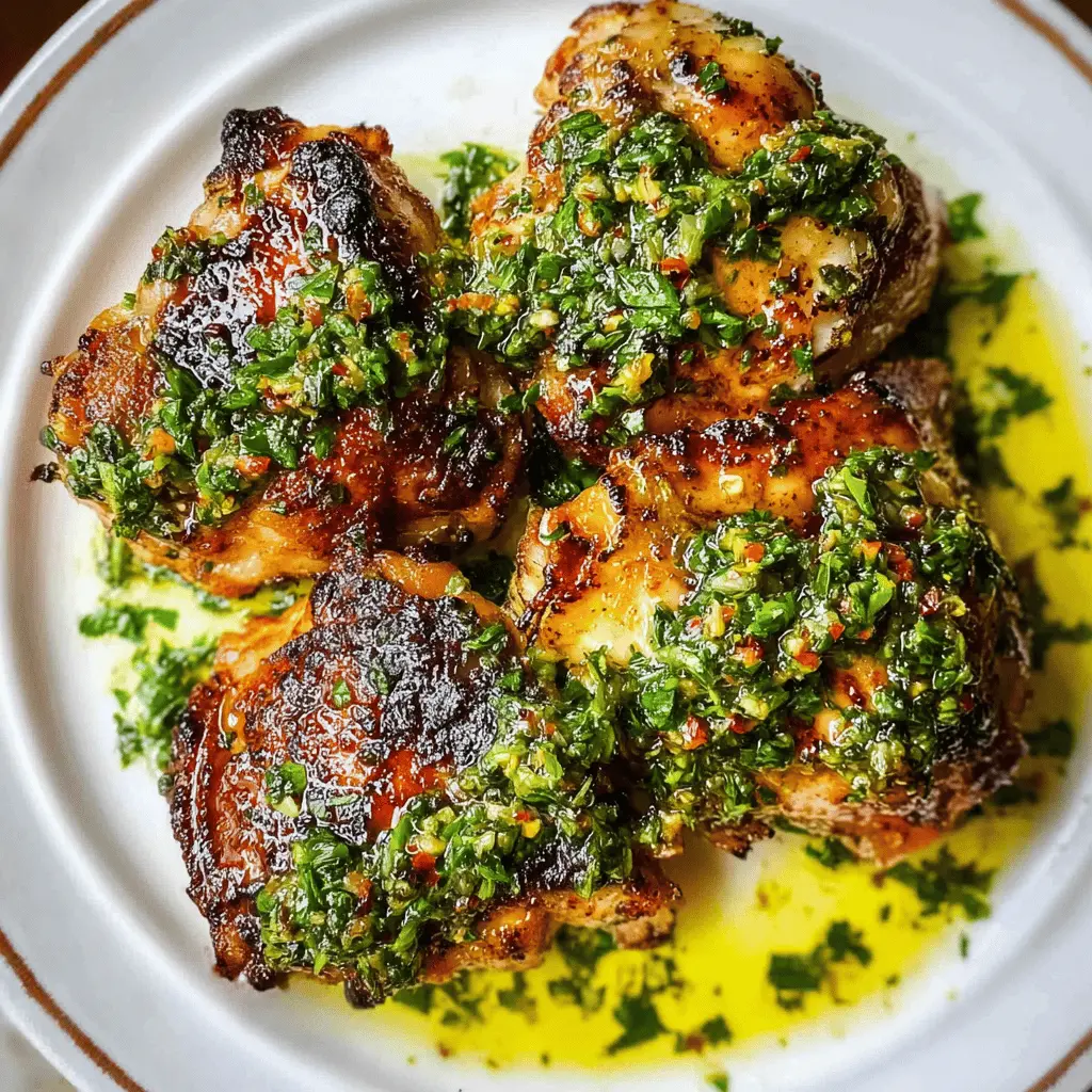 Easy Chimichurri Chicken Thighs Recipe