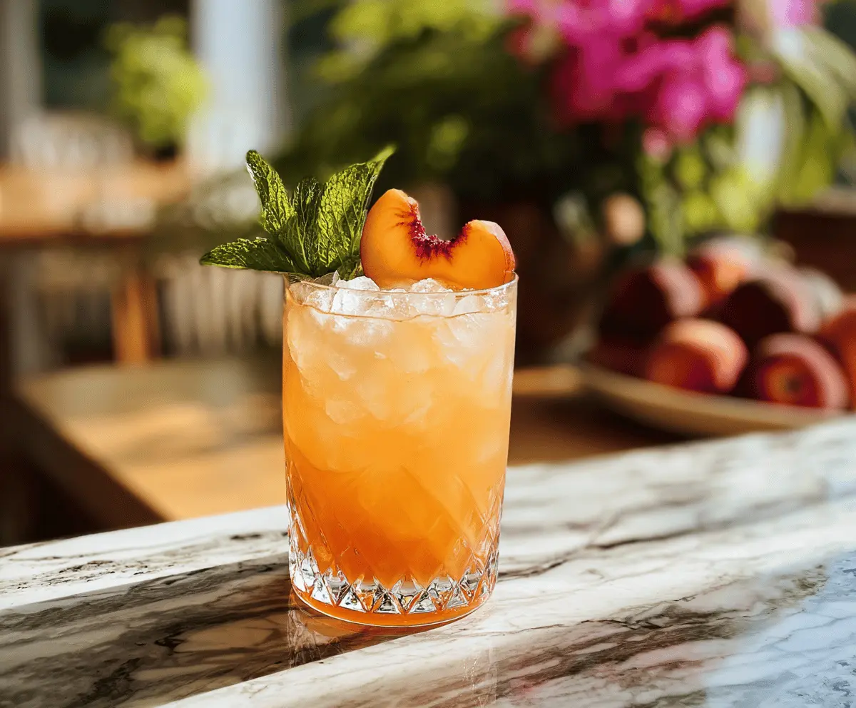 Easy Royal Peach Cocktail Recipe