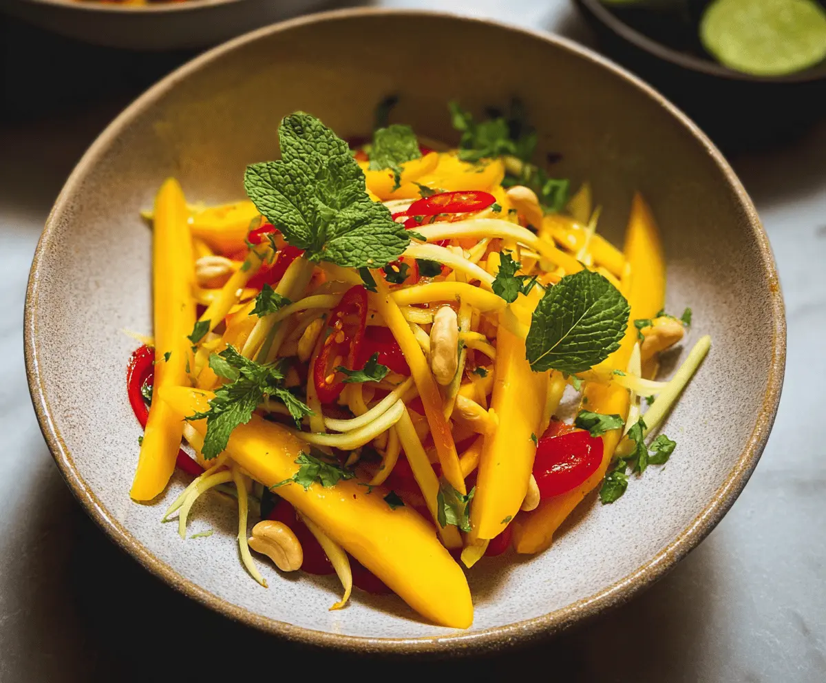 Easy Sweet and Spicy Thai Mango Salad Recipe