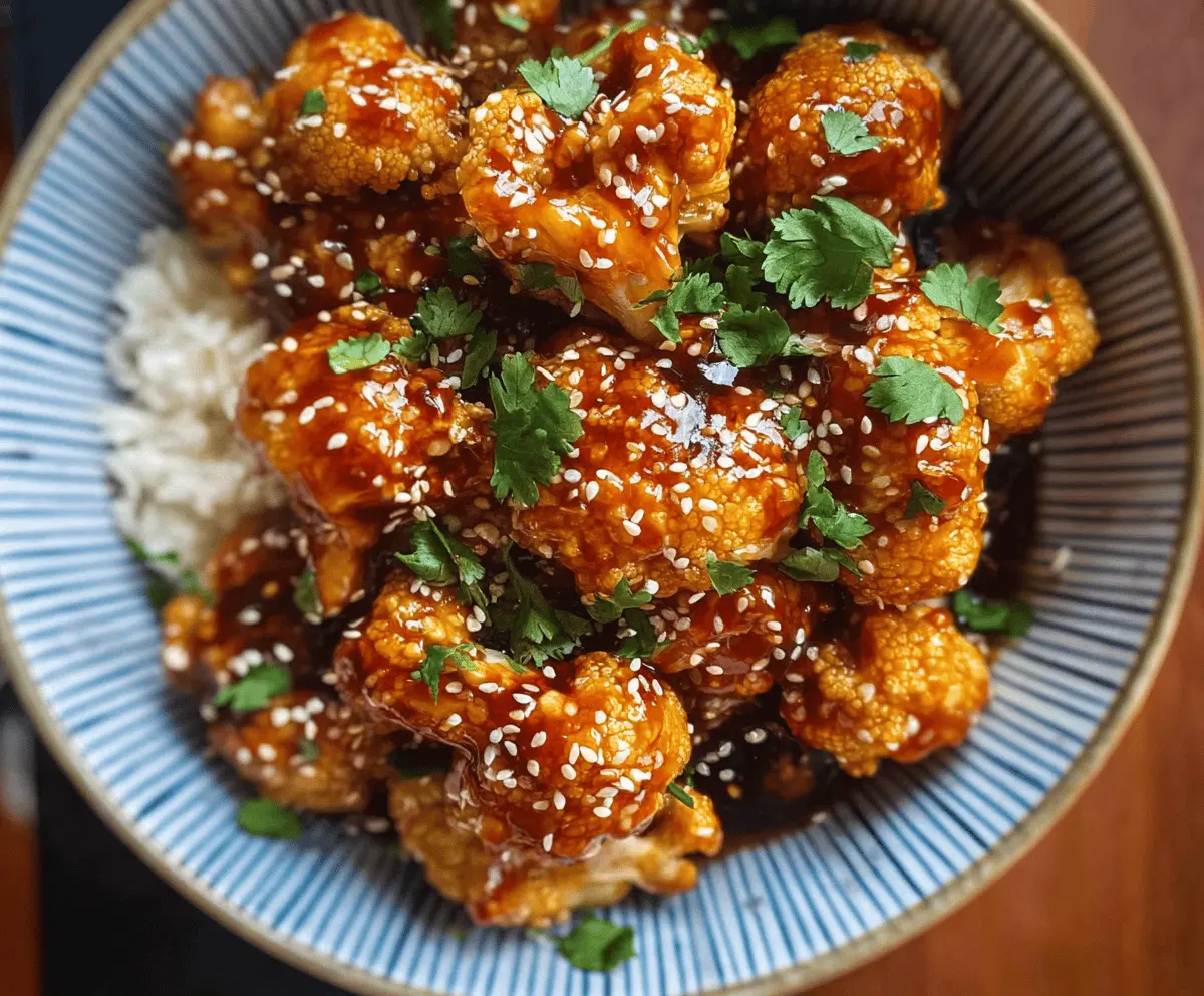 Easy Sticky Sesame Cauliflower Recipe