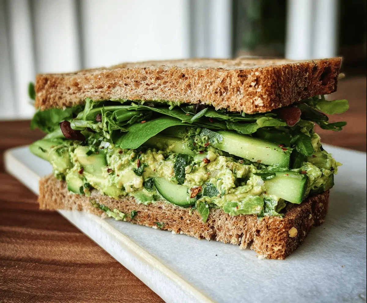 Easy Green Goddess Salad Sandwich Recipe