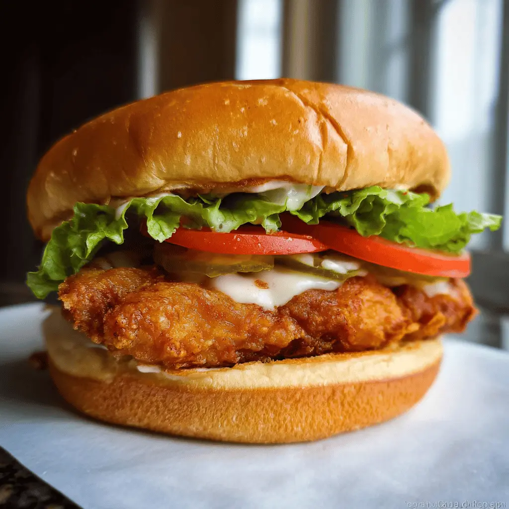 Easy Crispy Chicken Sandwich Recipe