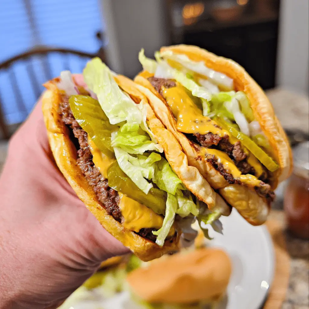 Easy Keto Big Mac Smash Burgers Recipe