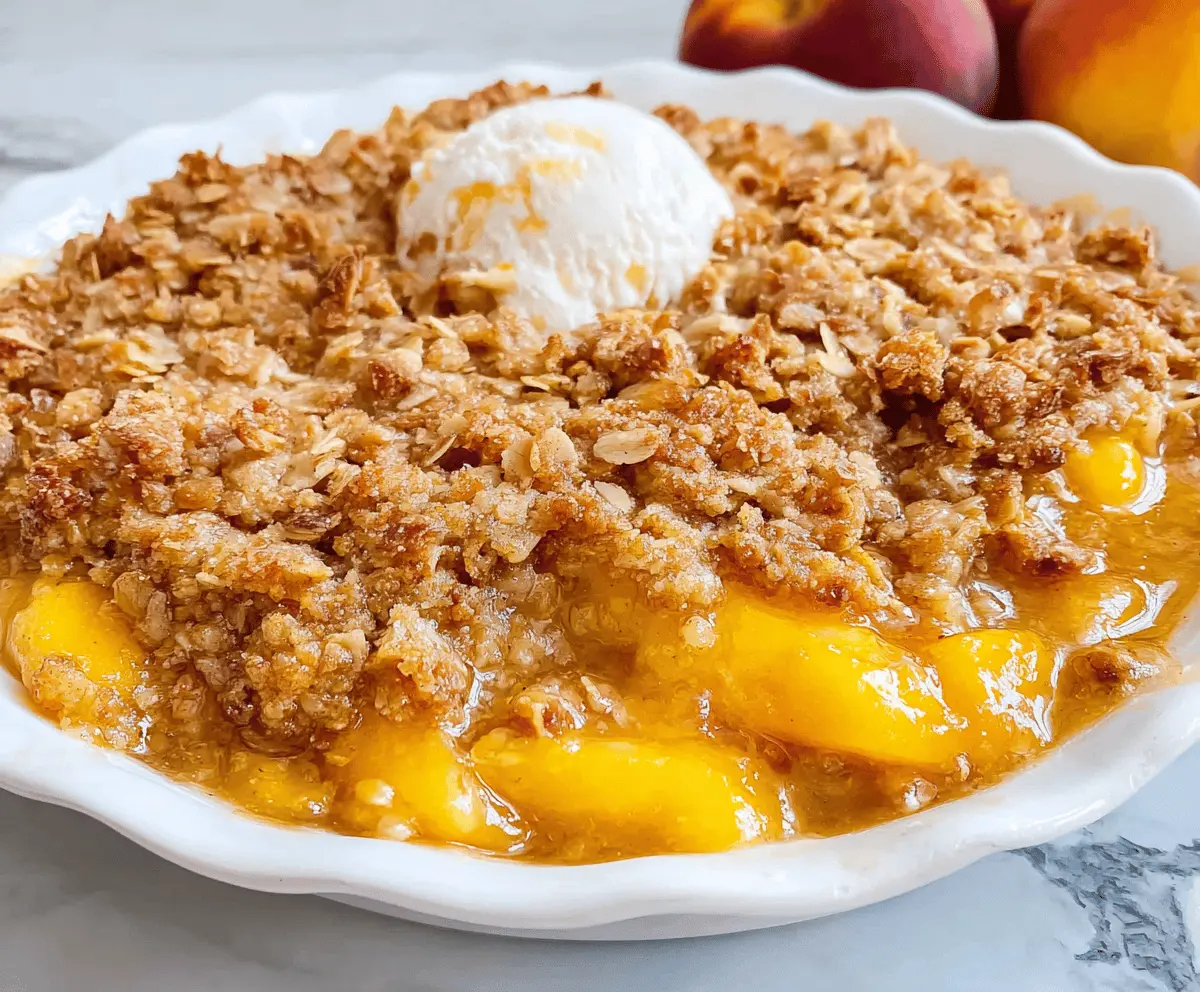 Easy Homemade Peach Crisp Recipe