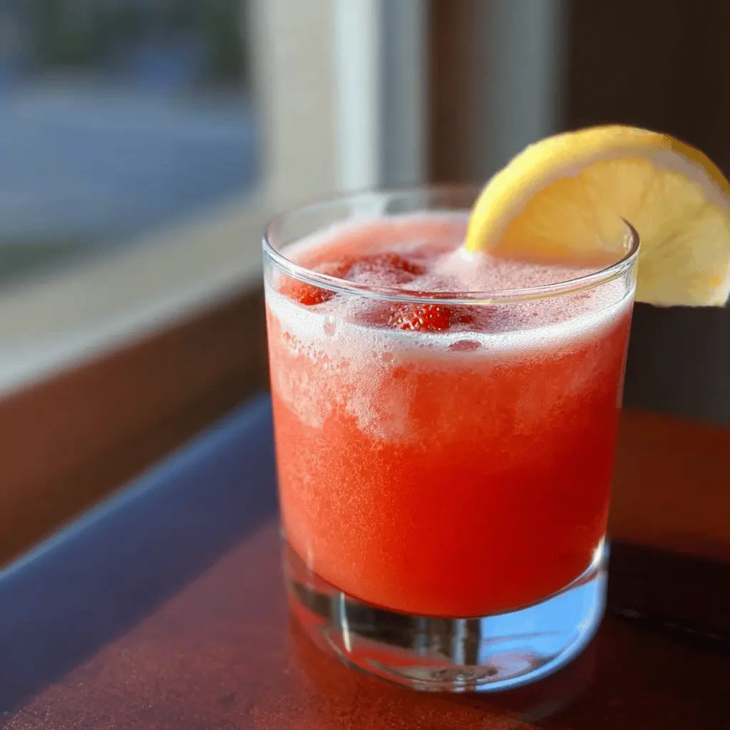 Easy Strawberry Lemonade Whiskey Sour Recipe