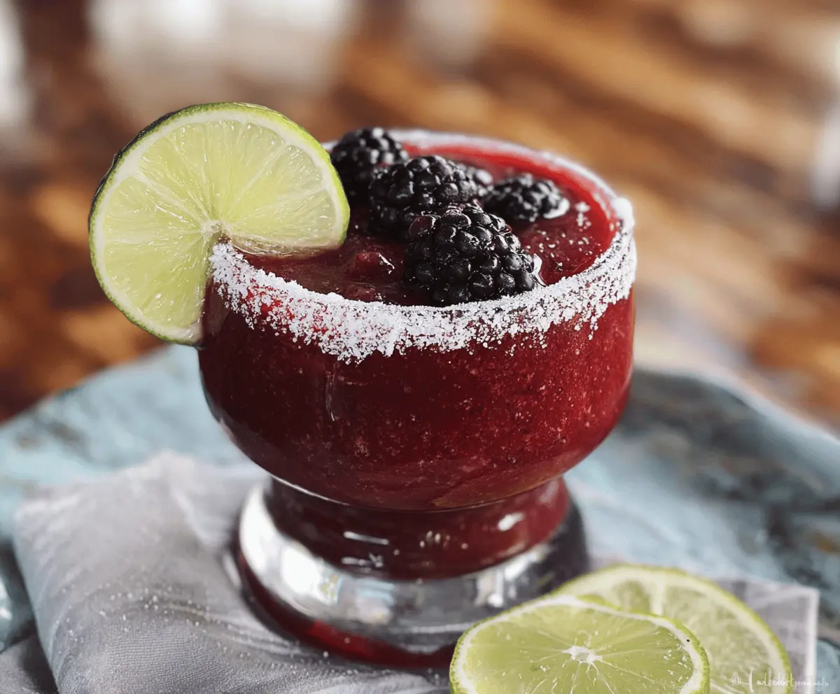 Easy Frozen Blackberry Margarita Recipe