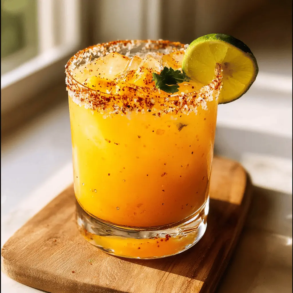 Easy Spicy Mango Margarita with Hot Honey