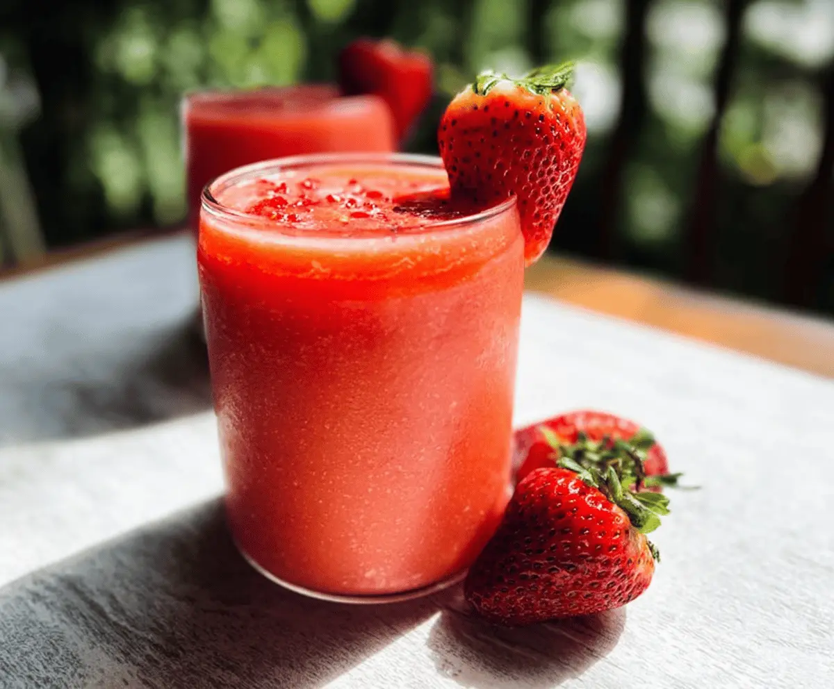 Easy Strawberry Watermelon Smoothie Recipe