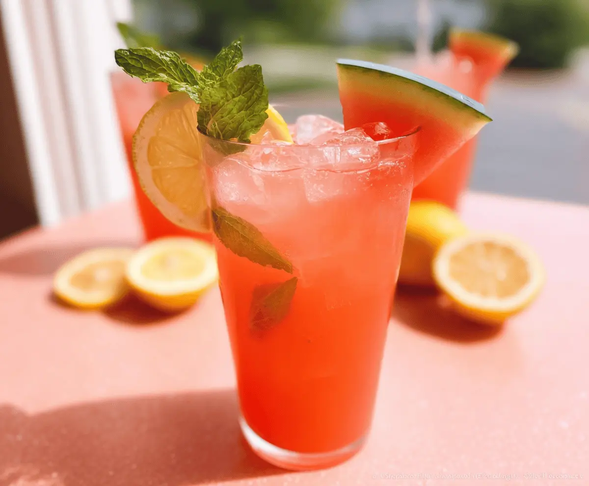 Easy Copycat Chick-fil-A Watermelon Mint Lemonade