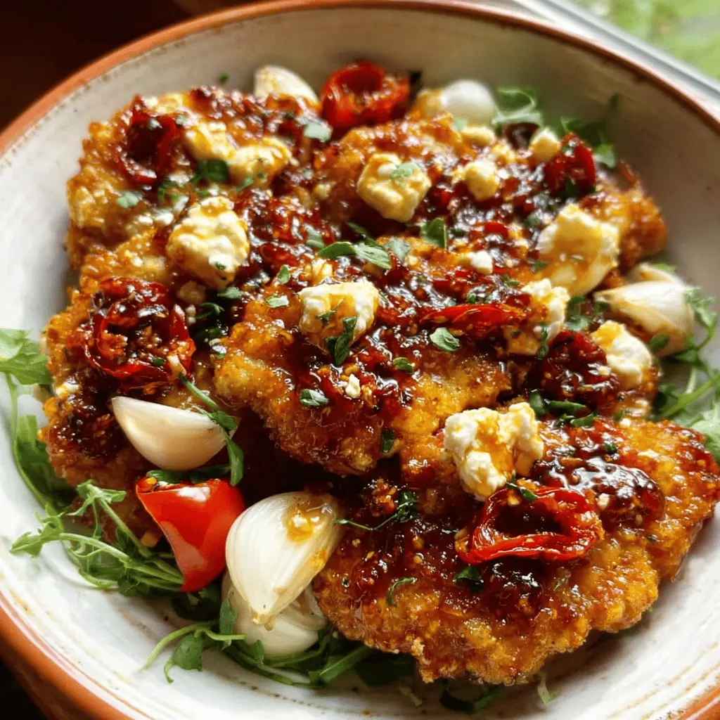 Easy Crispy Hot Honey Feta Chicken Recipe