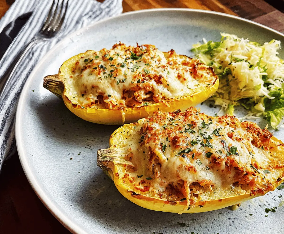 Easy Cheesy Stuffed Yellow Squash Recipe