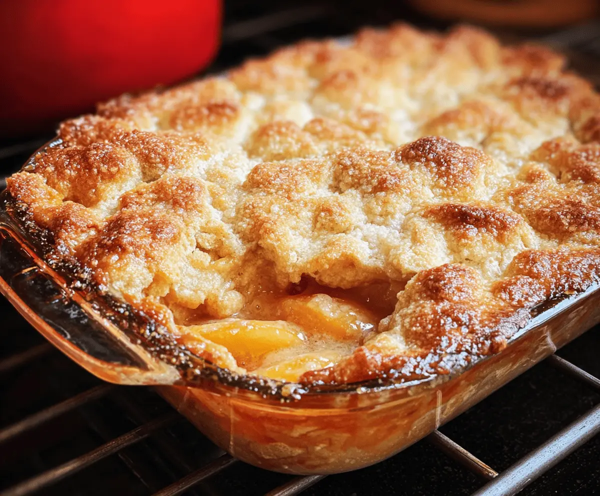 Easy Homemade Peach Cobbler Recipe