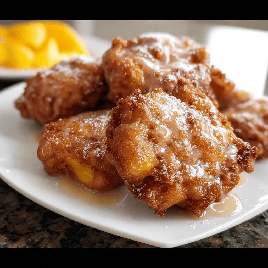 Easy Homemade Fresh Peach Fritters Recipe