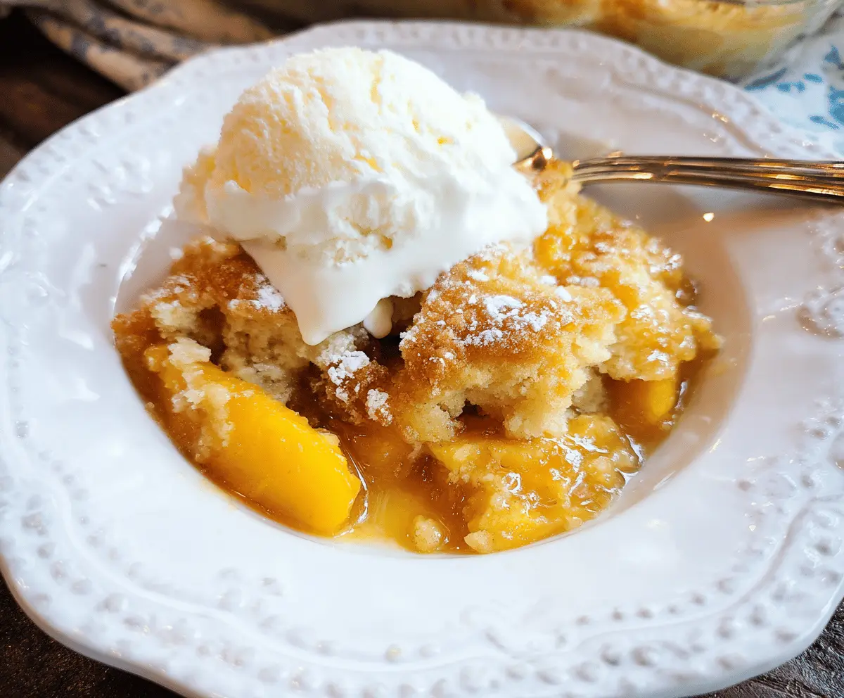 Paula Deen’s Easy Peach Cobbler Recipe