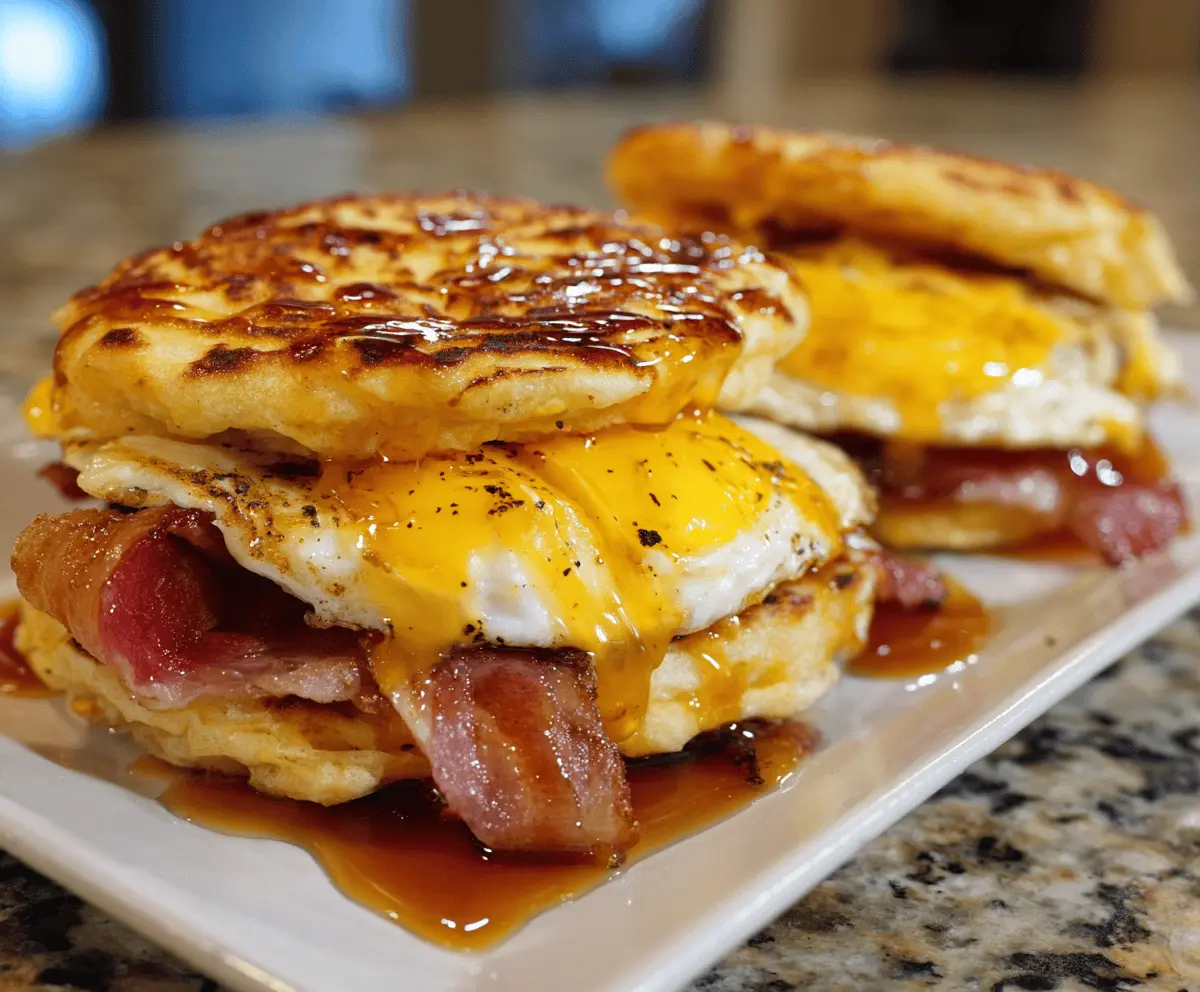 Pancake Breakfast Sandwiches