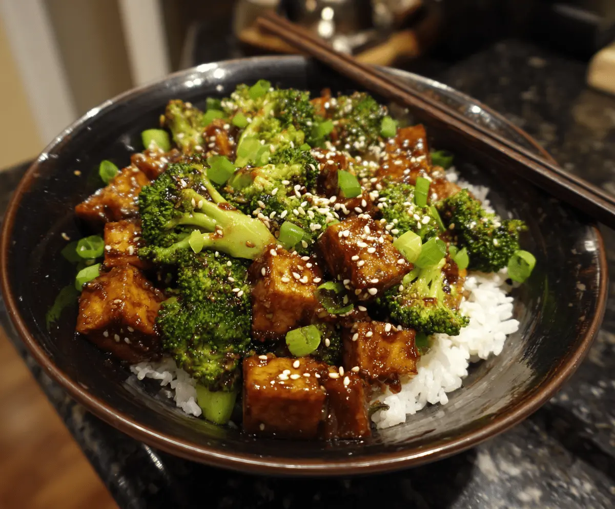 Tofu and Broccoli Stir-Fry
