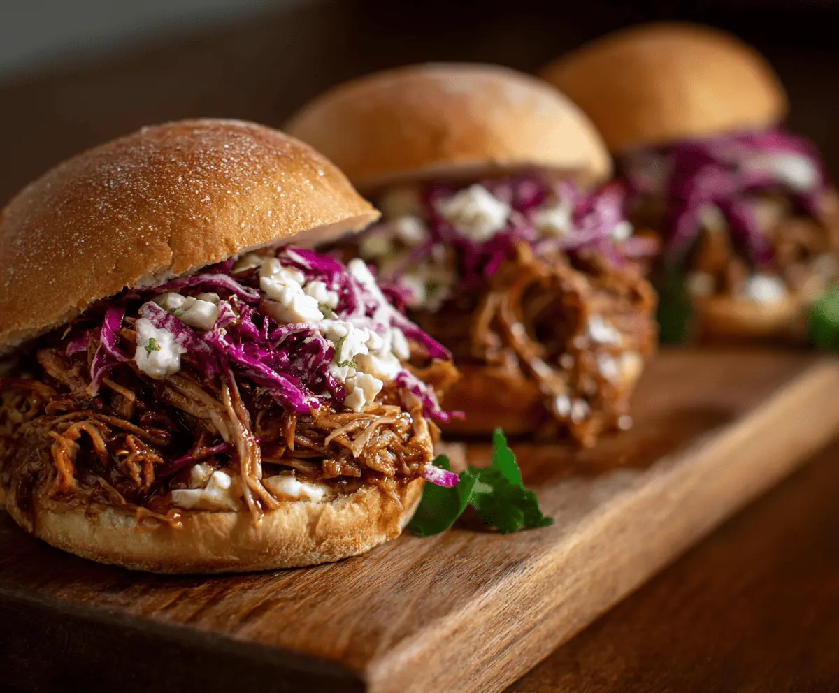 Slow Cooker Pulled Pork Sandwiches