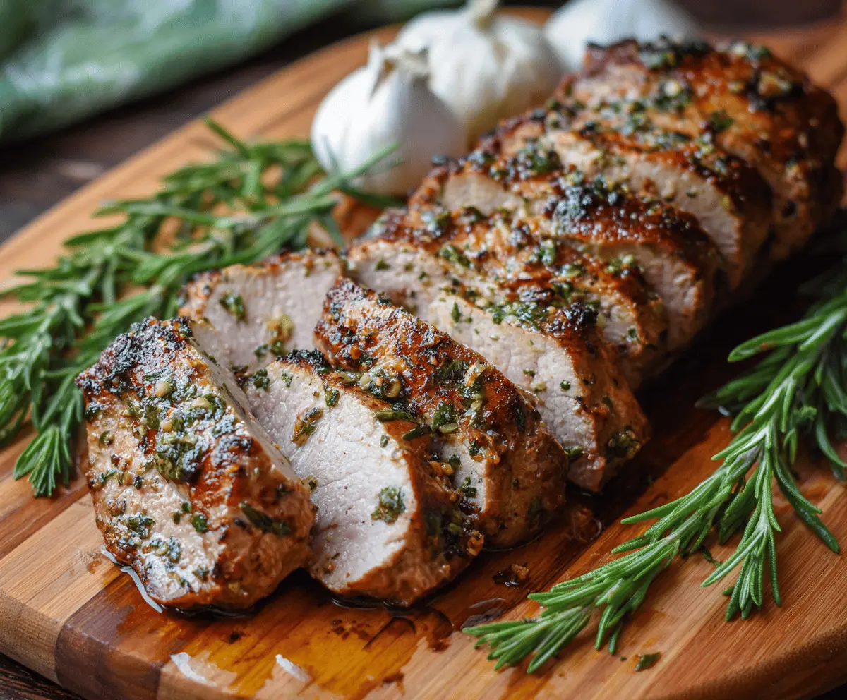 Garlic Herb Pork Tenderloin