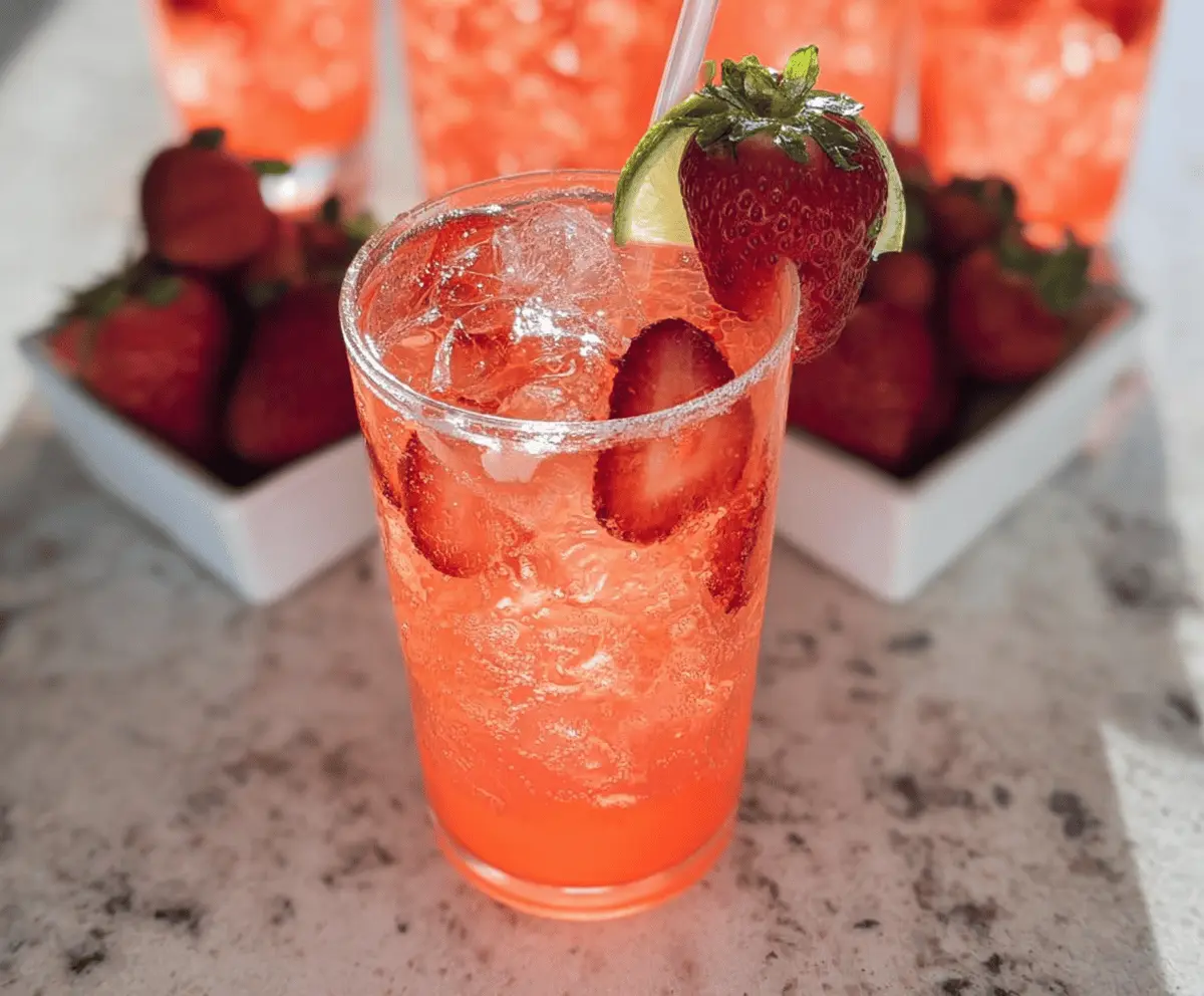 Refreshing Strawberry Tequila Soda Recipe