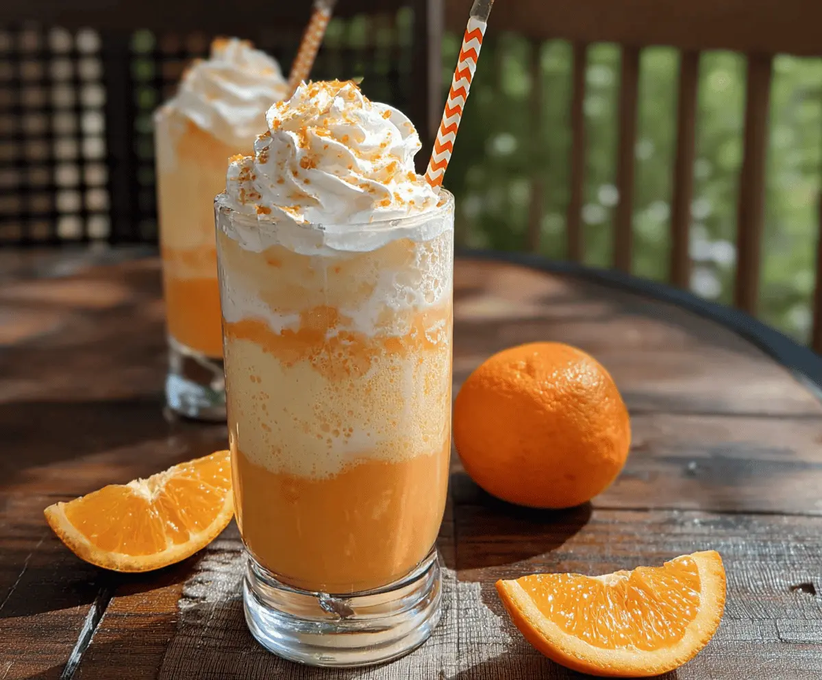 Creamsicle Float Recipe with a Twist