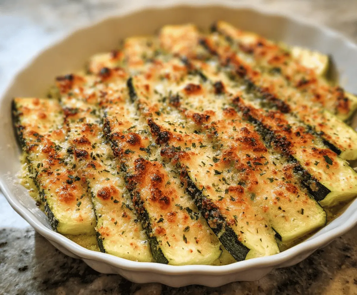Easy Baked Parmesan Zucchini Recipe
