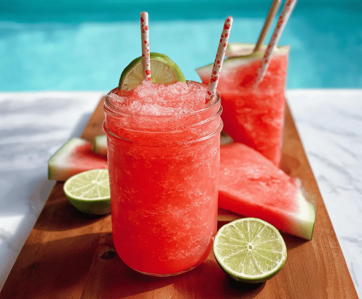 Refreshing Watermelon Vodka Slush Recipe