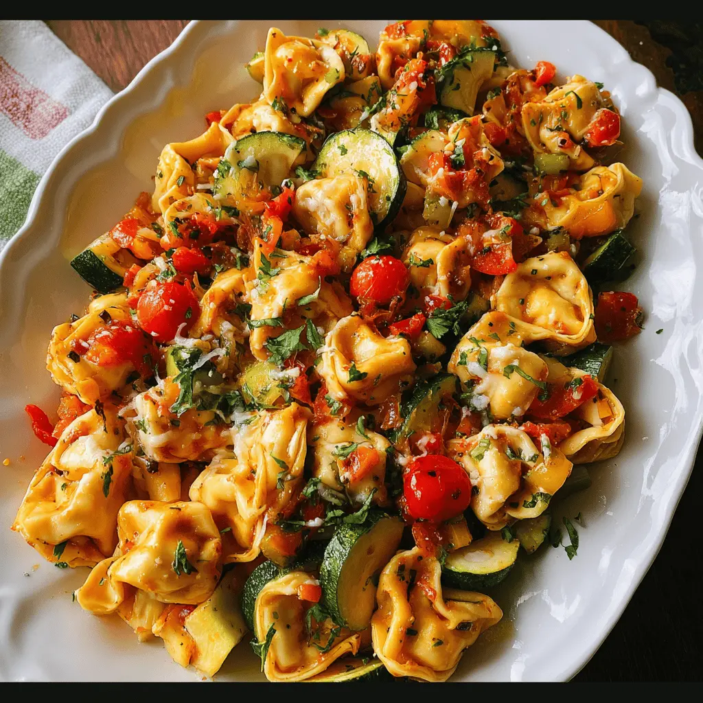 Easy Tortellini With Sautéed Vegetables Recipe