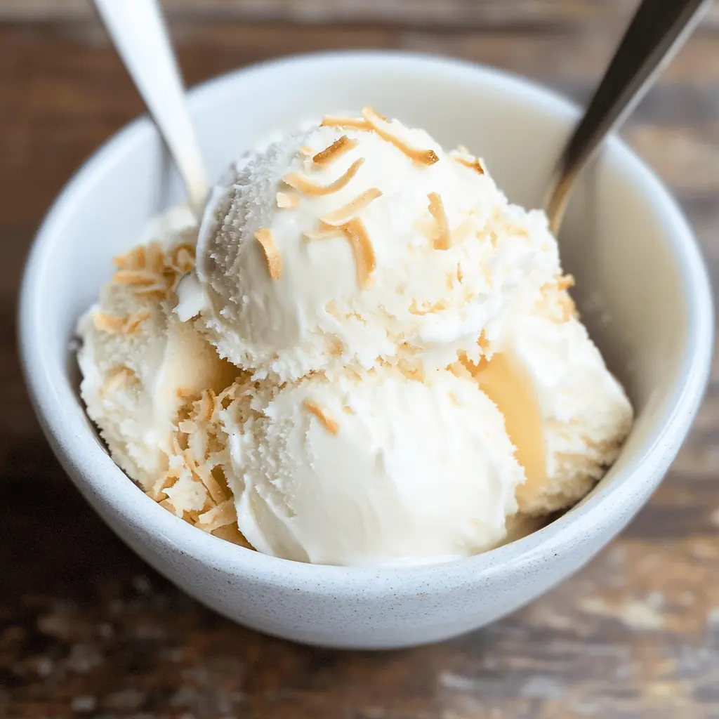 Easy Homemade Coconut Ice Cream Recipe