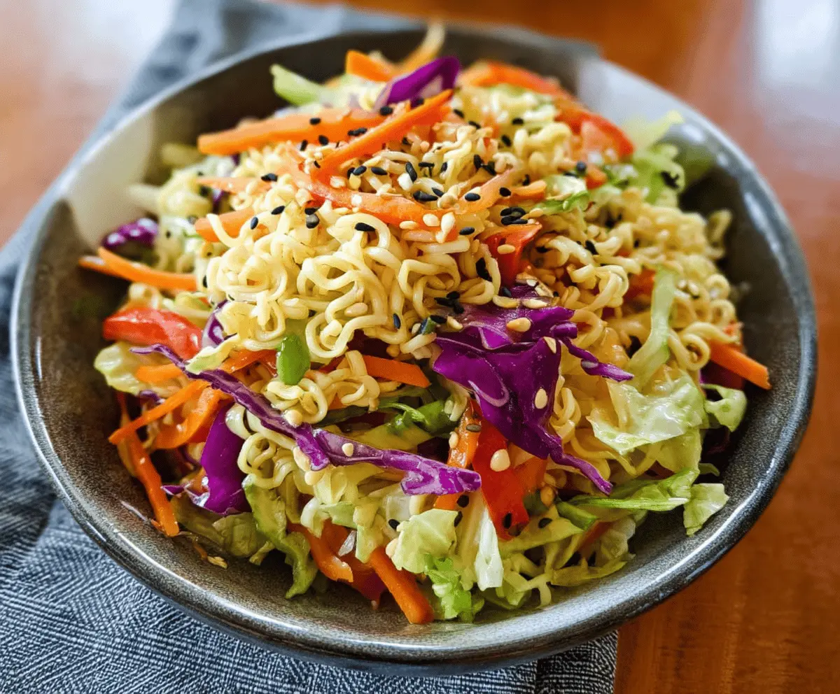 Easy Crunchy Ramen Noodle Salad Recipe