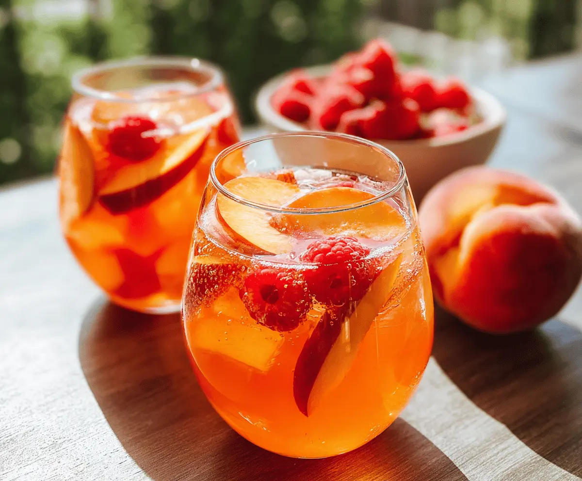 Refreshing Peach Rosé Sangria Recipe