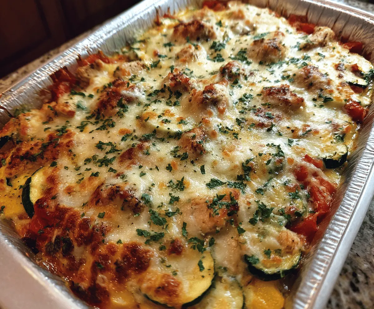 Easy Italian Chicken and Zucchini Bake Recipe