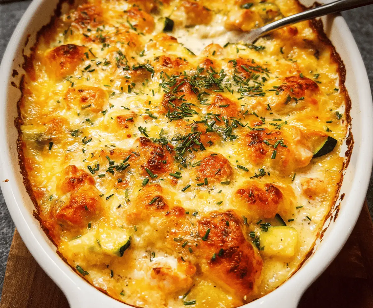 Easy Baked Chicken and Zucchini Casserole