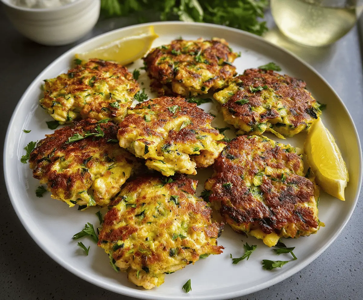 Healthy Chicken Zucchini Fritters Recipe