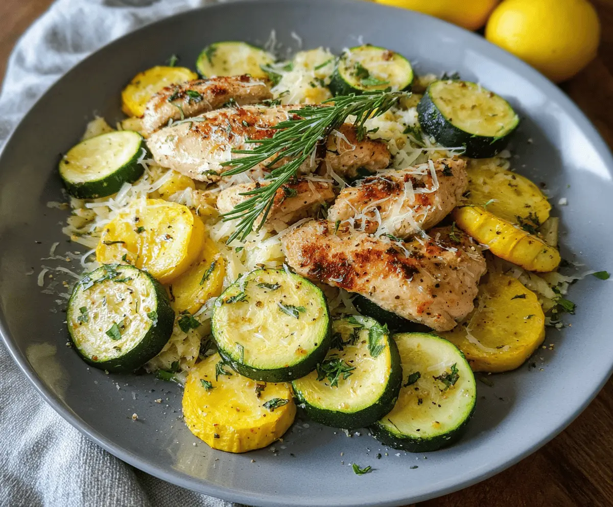 Easy Healthy Chicken Breast with Zucchini and Squash