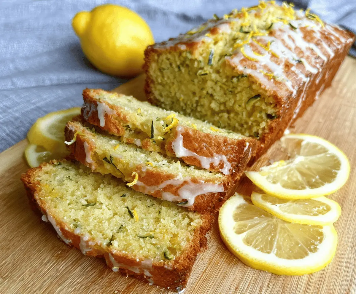 Moist Lemon Zucchini Bread Recipe