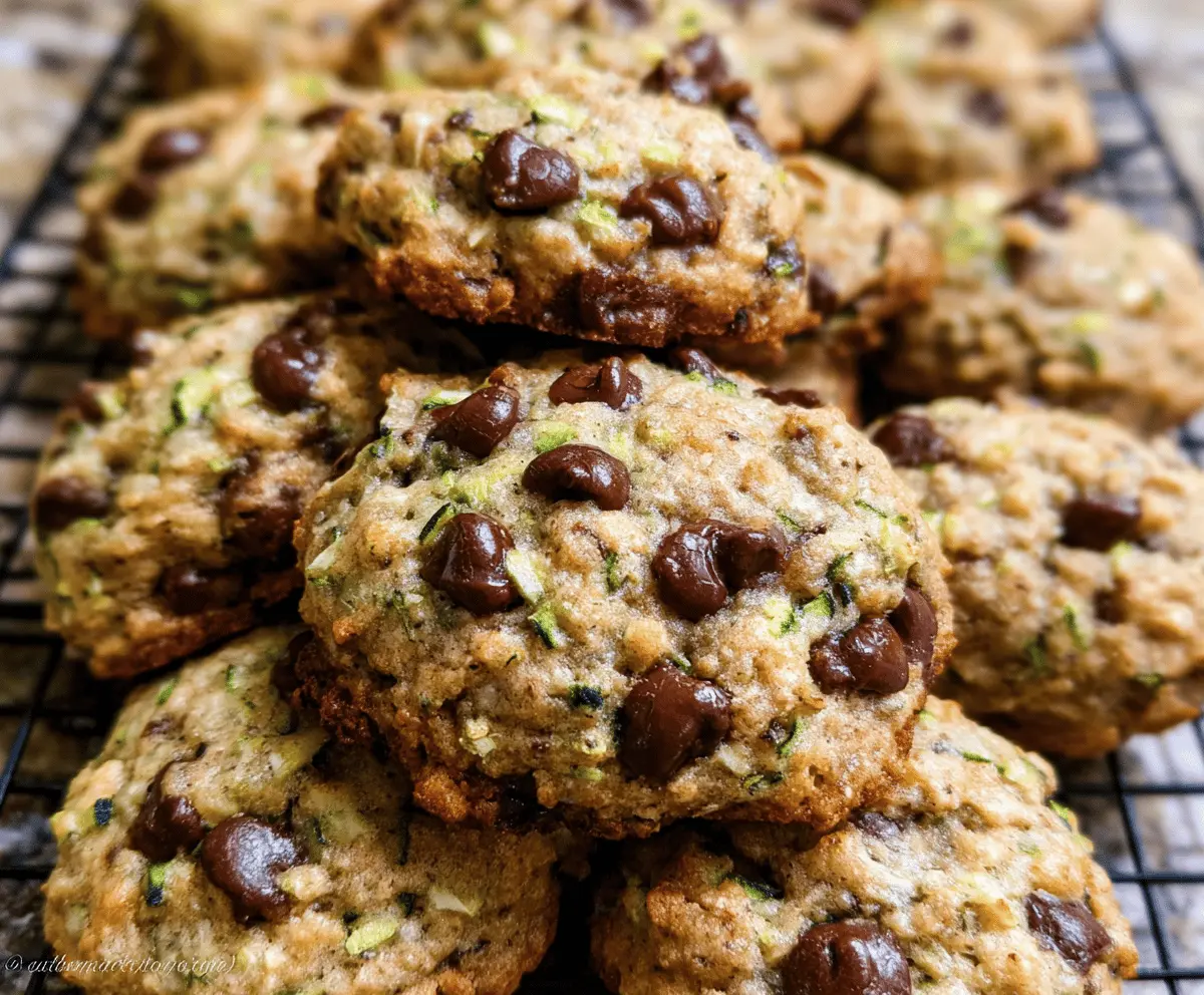 Moist Zucchini Chocolate Chip Cookies Recipe