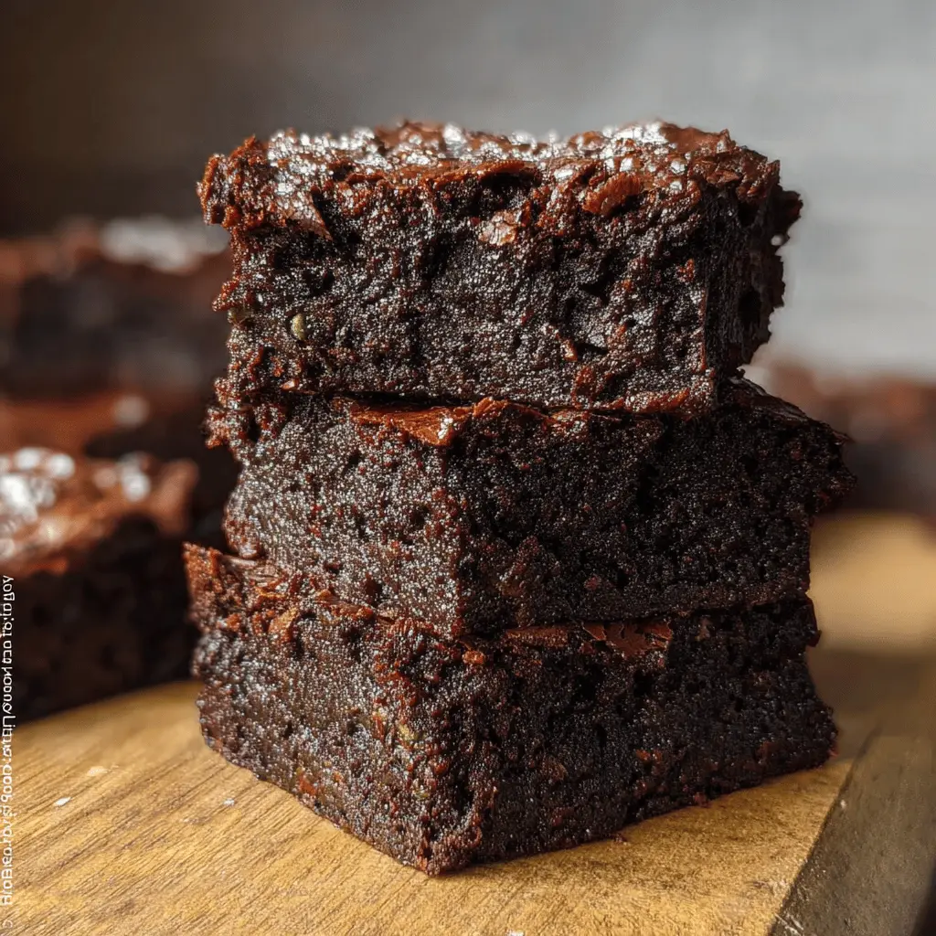 Fudgy Zucchini Chocolate Brownies Recipe