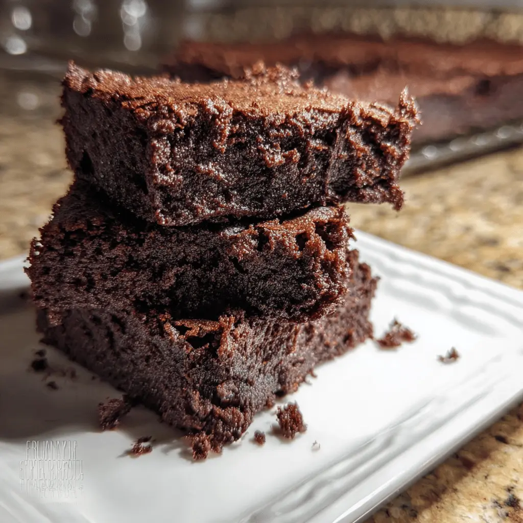 Easy 3-Ingredient Zucchini Brownies Recipe