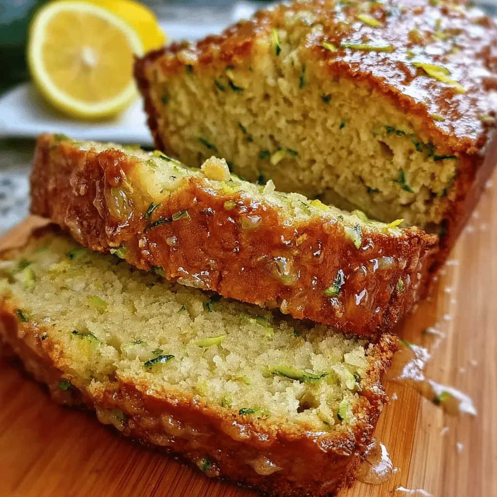 Moist Lemon Zucchini Bread Recipe